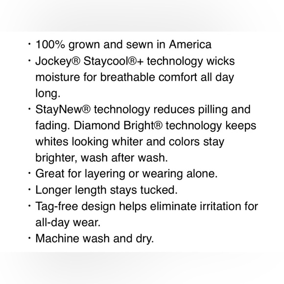 Jockey Men's Classic White T-Shirt - 2 Pack! NEW! Size‎ XL! - Picture 2 of 6